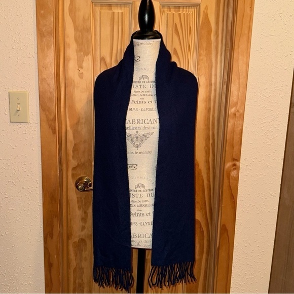 Vineyard Vines Martha’s Baby Alpaca Wool Blue Scarf - Picture 1 of 7